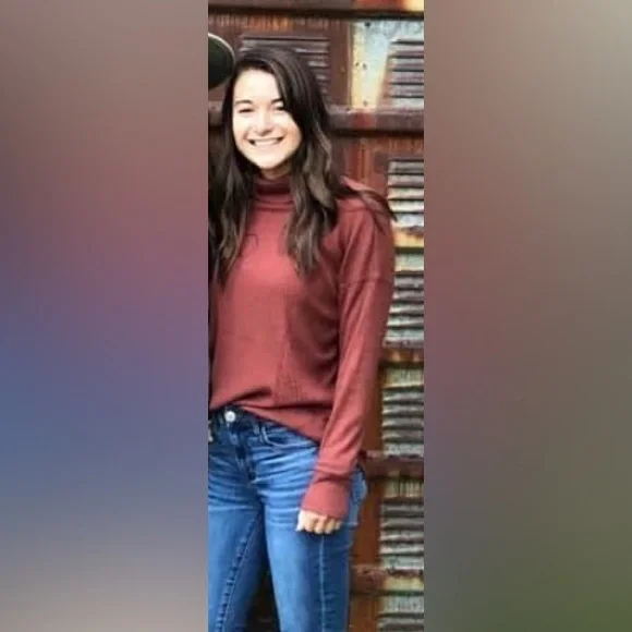 Burnt Orange Ribbed Turtleneck Sweater - Picture 1 of 2